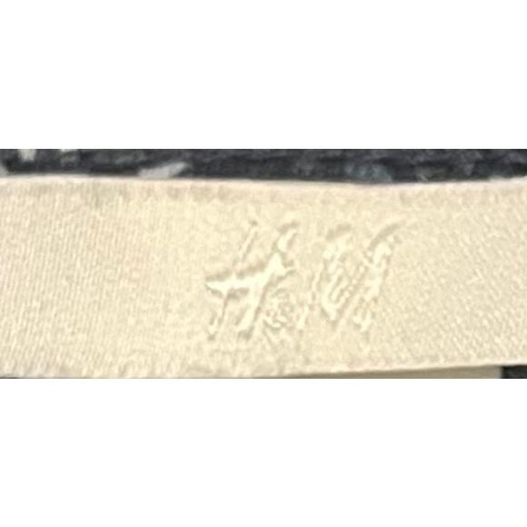 H & M LONG SLV PULL-OVER V-NECK BLOUSE, WOMENS, XS, NAVY GREEN FLORAL, HI-LOW - Picture 10 of 12